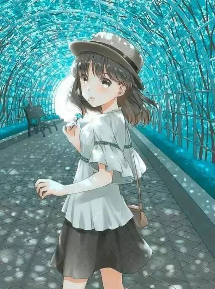 短发动漫美女图片唯美精选