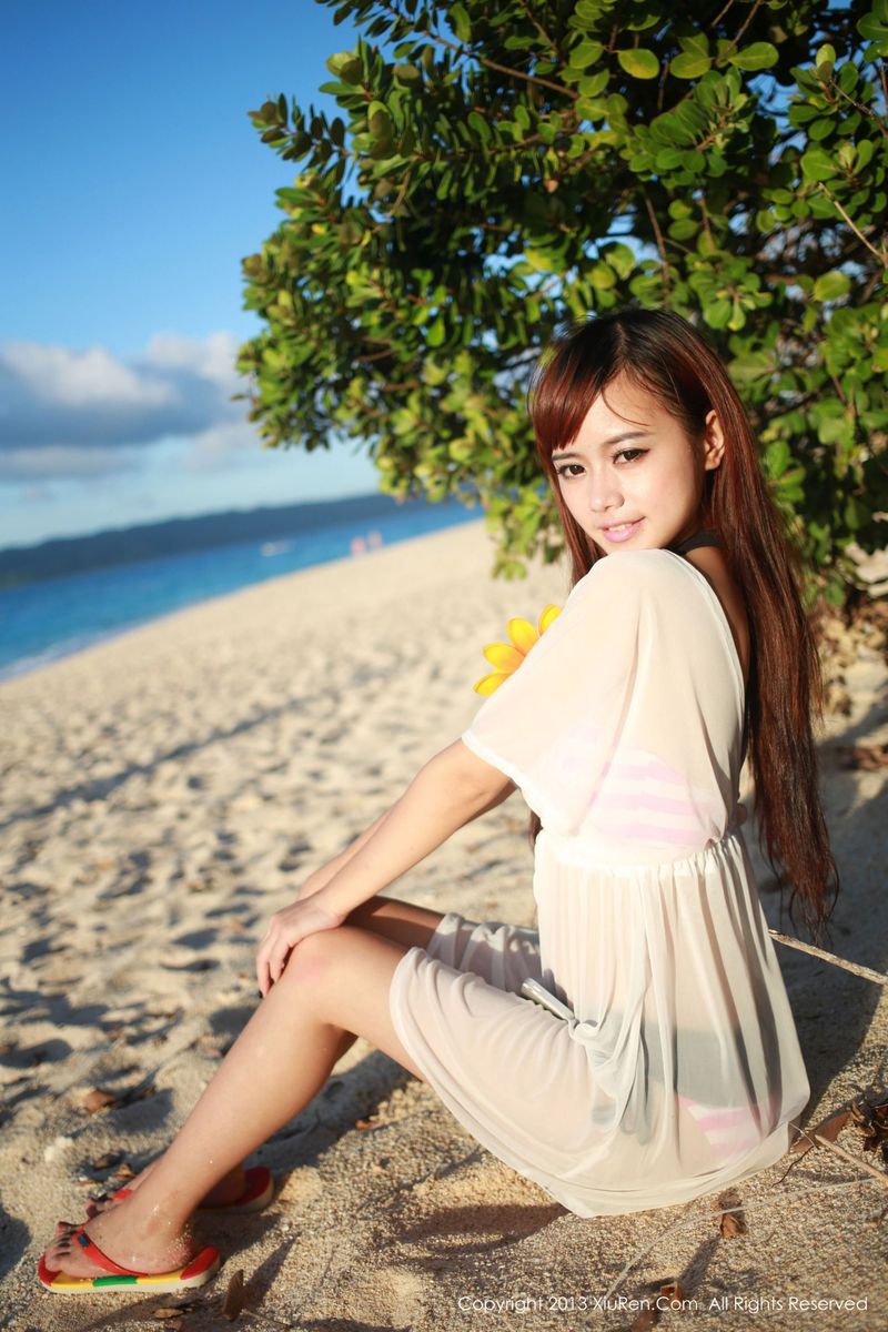 秀人网性感美女Toro羽住沙滩比基尼浴室情趣内衣诱惑美图