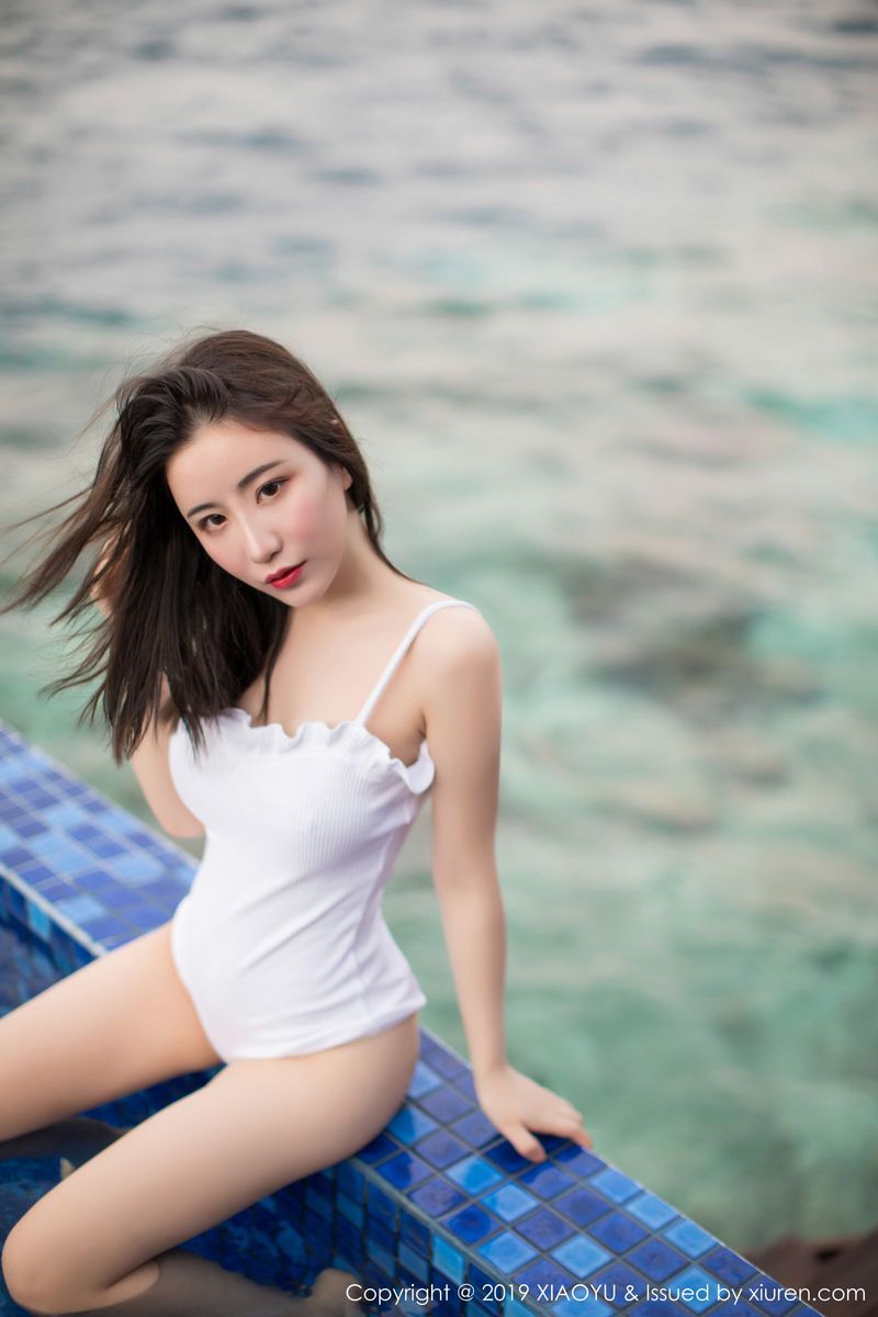 语画界性感女神绯月樱Cherry美胸翘臀湿身诱惑马尔代夫旅拍