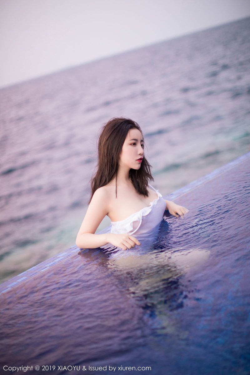 语画界性感女神绯月樱Cherry美胸翘臀湿身诱惑马尔代夫旅拍