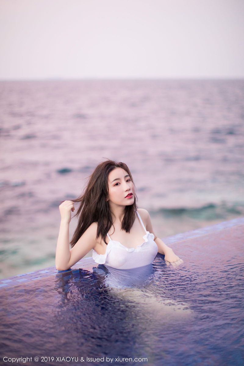 语画界性感女神绯月樱Cherry美胸翘臀湿身诱惑马尔代夫旅拍