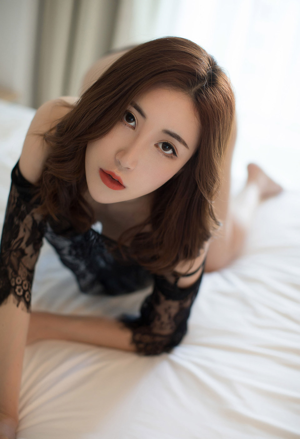 美艳少女孙梦瑶情趣魅惑蕾丝内衣