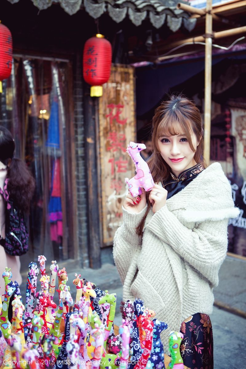 爱蜜社性感女神田老师身着旗袍浴室比基尼内衣诱惑写真