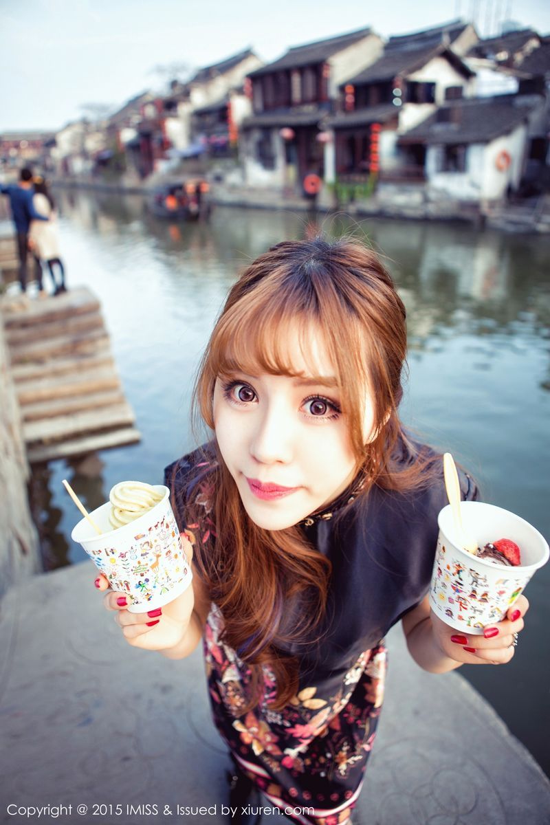 爱蜜社性感女神田老师身着旗袍浴室比基尼内衣诱惑写真