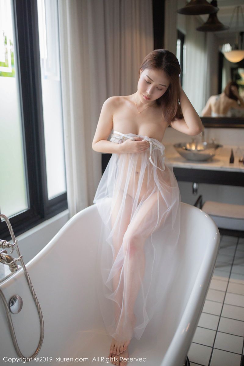 秀人网性感女神Evelyn艾莉透视薄纱内衣诱惑泰国甲米旅拍