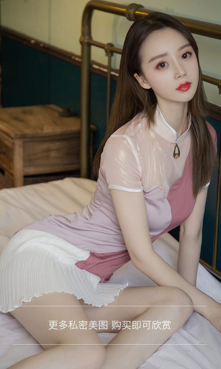 尤果网美女模特徐肉肉清新校服牛仔热裤修长美腿性感写真