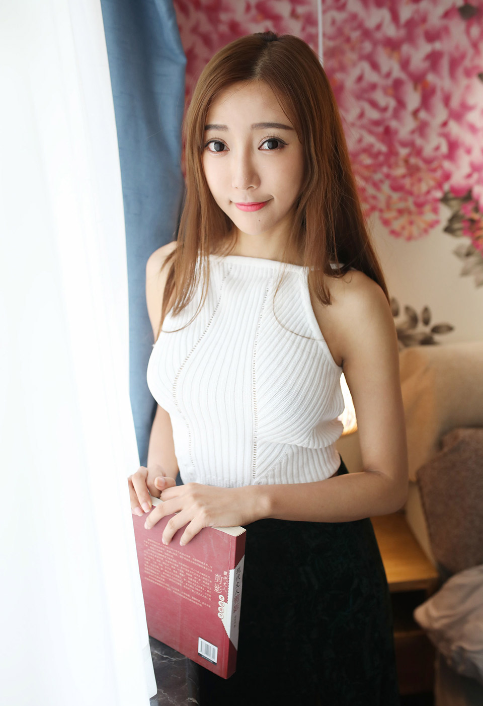 清新模特王馨瑶草帽少女OL美人