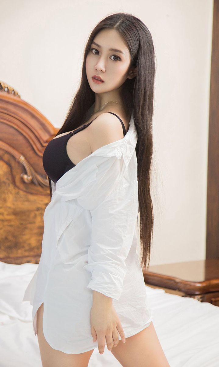 尤果网美女模特雨沐白皙爆乳波涛胸涌白衬衫内衣诱惑美图