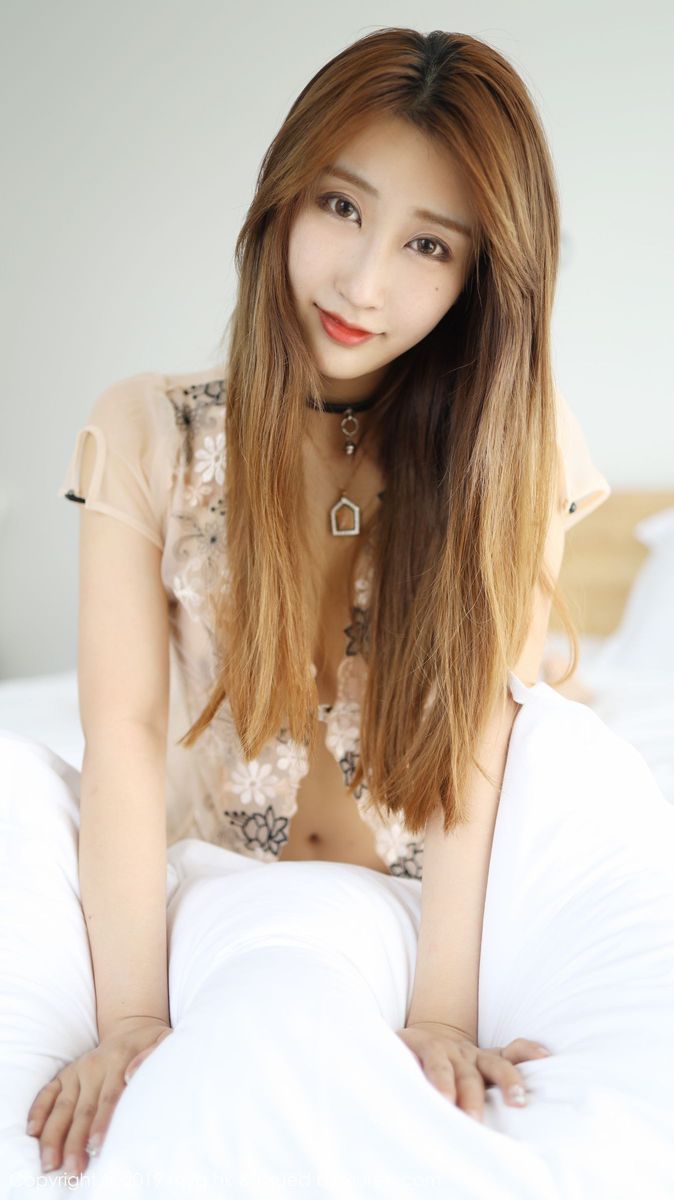 美媛馆性感模特奈美nana清秀颜值情趣透视丁字裤诱惑美图