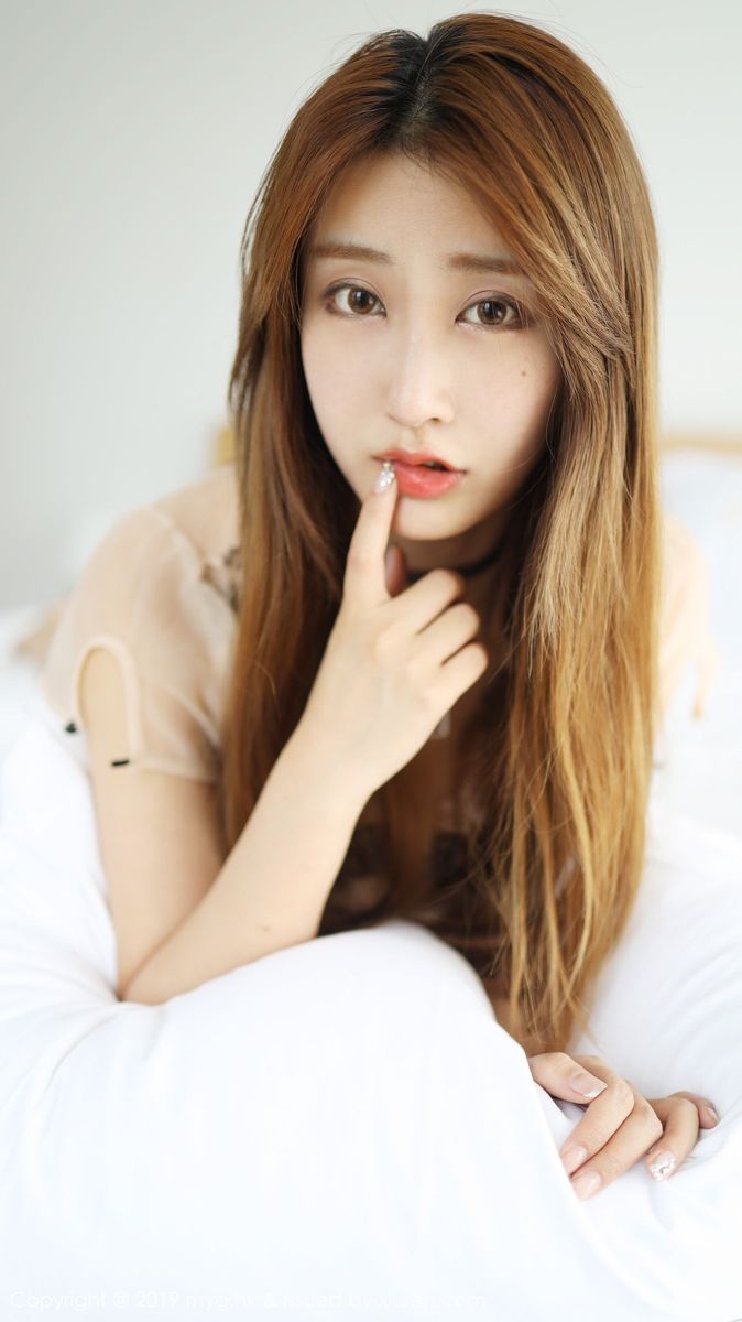 美媛馆性感模特奈美nana清秀颜值情趣透视丁字裤诱惑美图