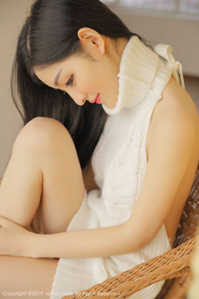 秀人网美女模特沈梦瑶朦胧唯美网红毛衣内衣诱惑私房写真