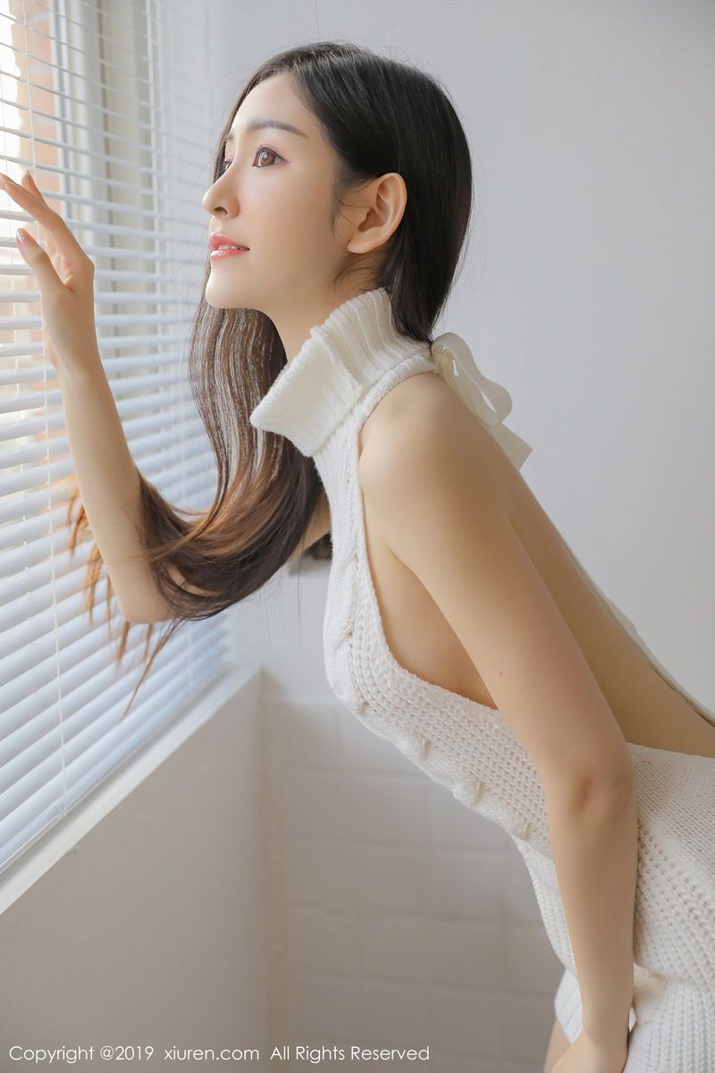 秀人网美女模特沈梦瑶朦胧唯美网红毛衣内衣诱惑私房写真