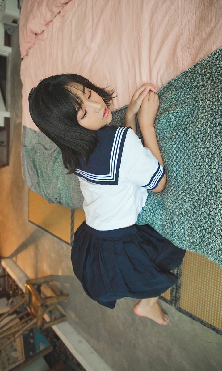 尤果网美女模特仓井优香日式校服内衣诱惑性感和风写真