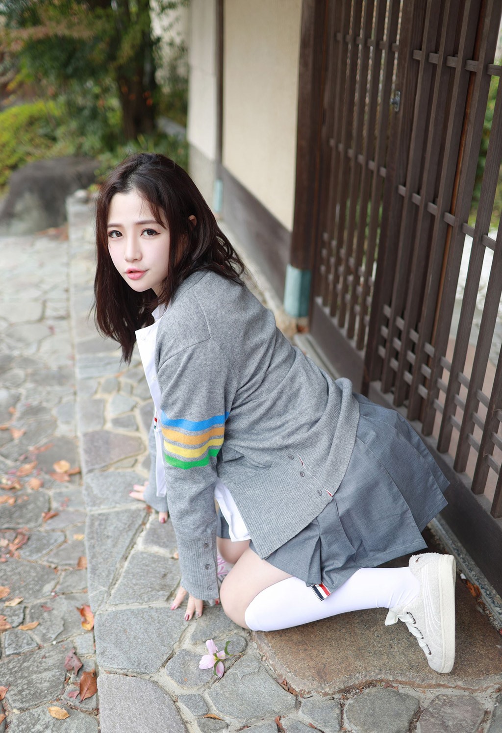 徐cake清纯不失性感的学院风