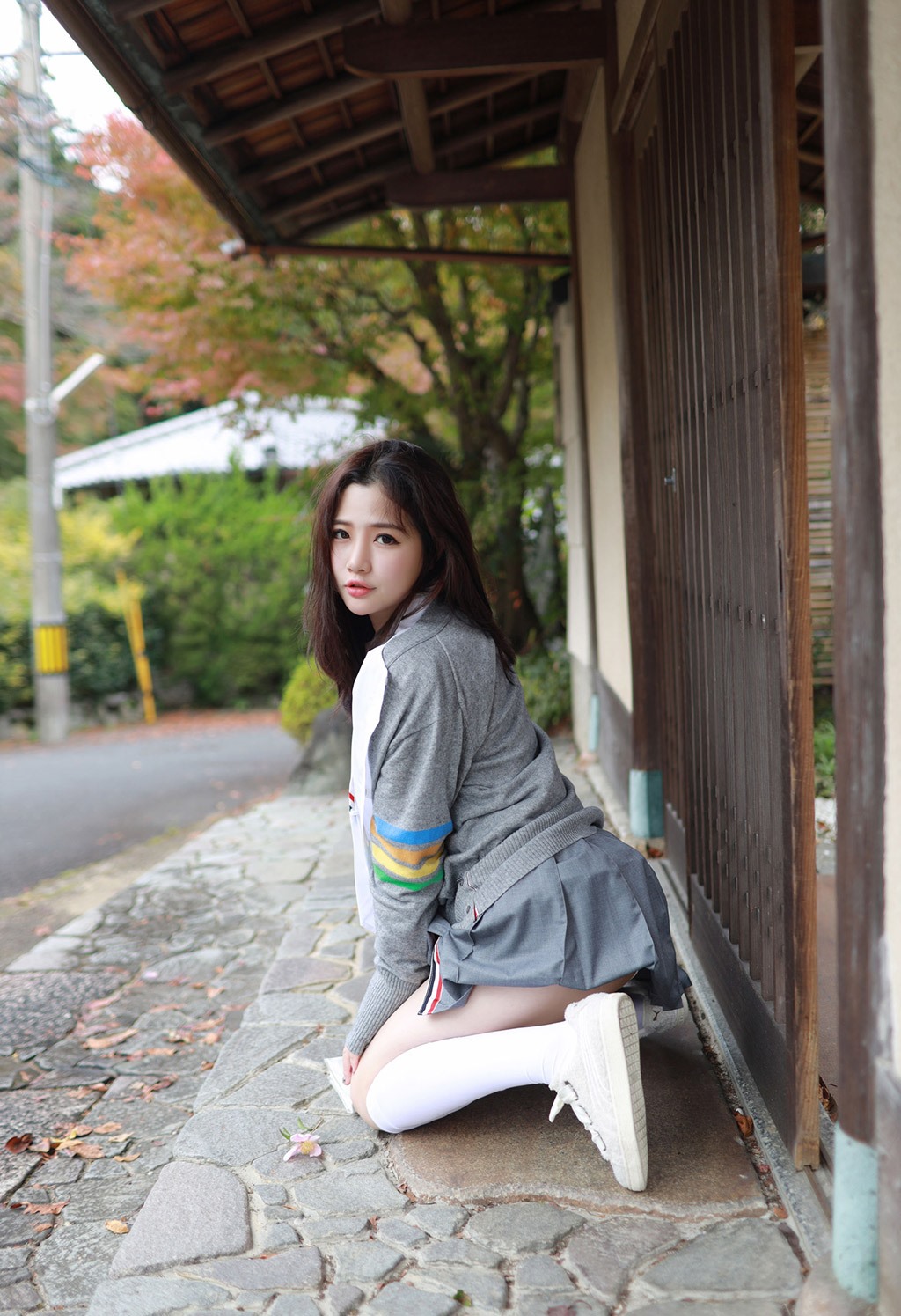 徐cake清纯不失性感的学院风