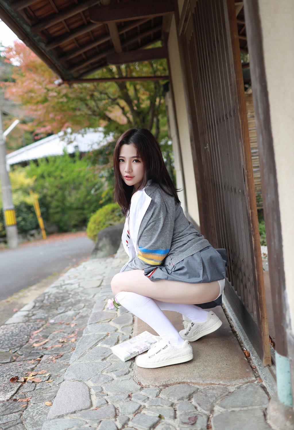 徐cake清纯不失性感的学院风