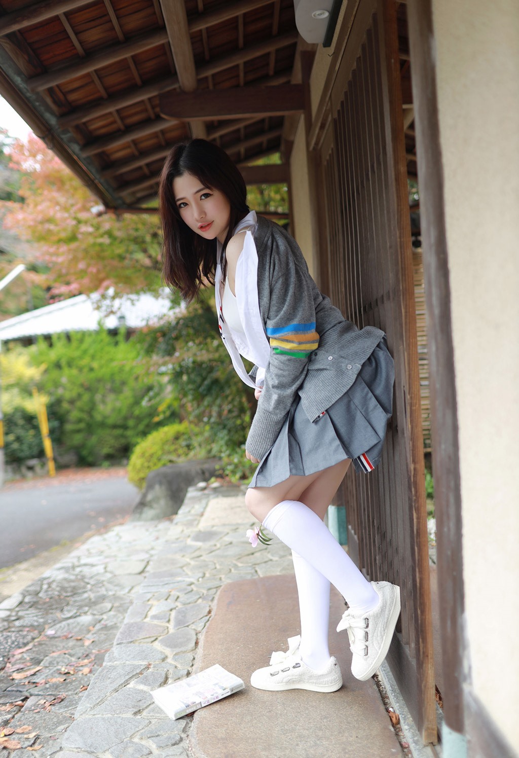 徐cake清纯不失性感的学院风