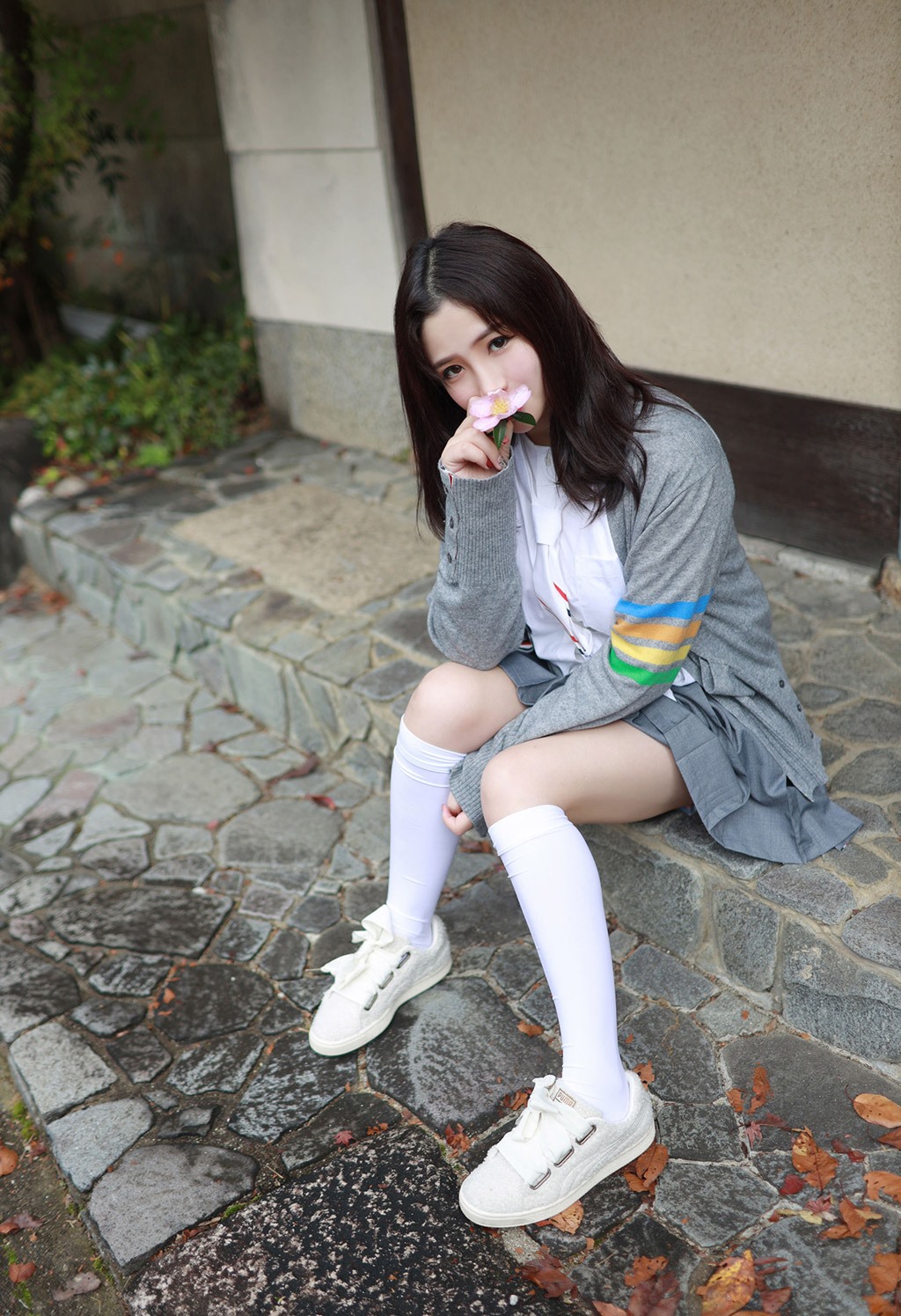 徐cake清纯不失性感的学院风