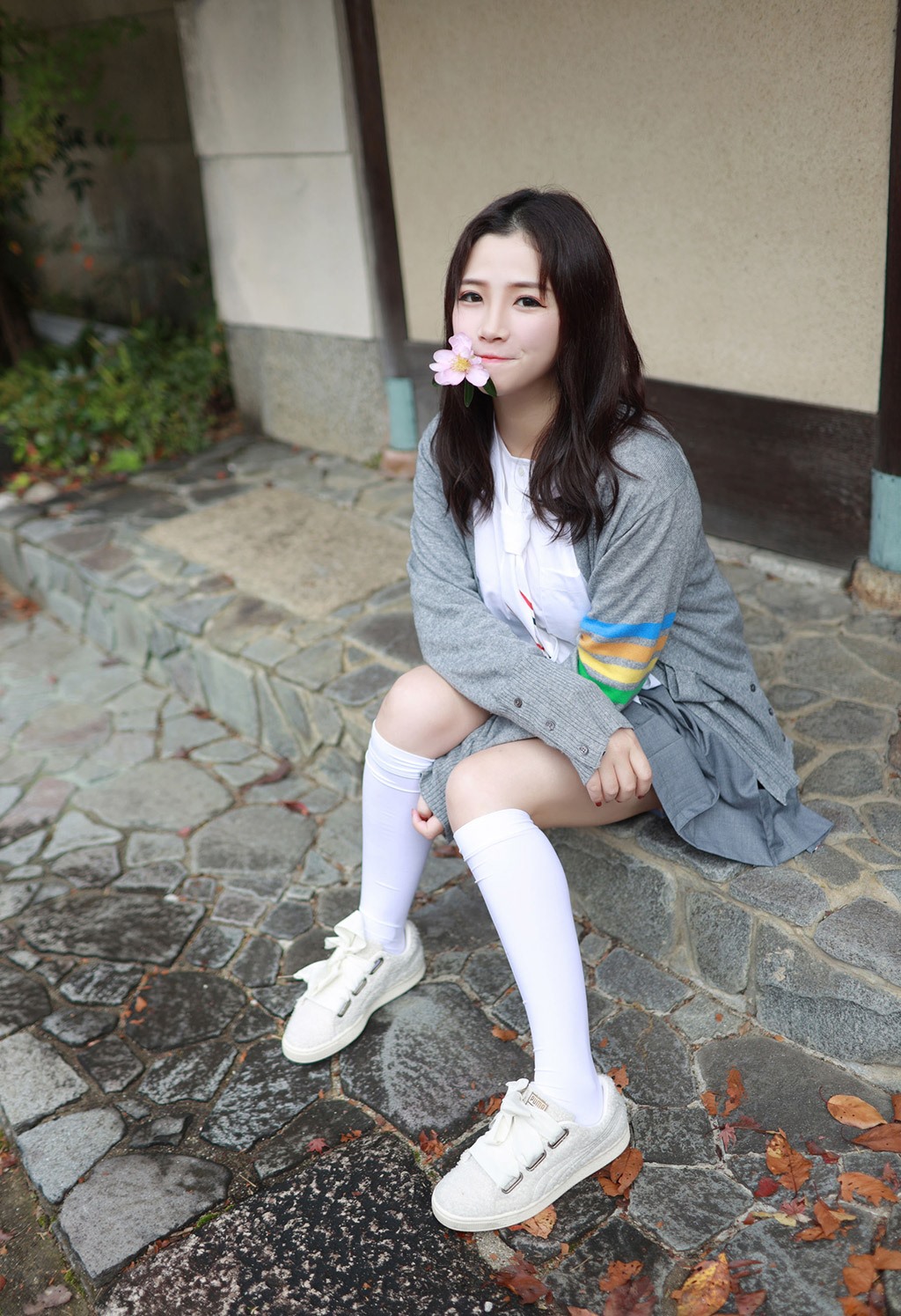 徐cake清纯不失性感的学院风