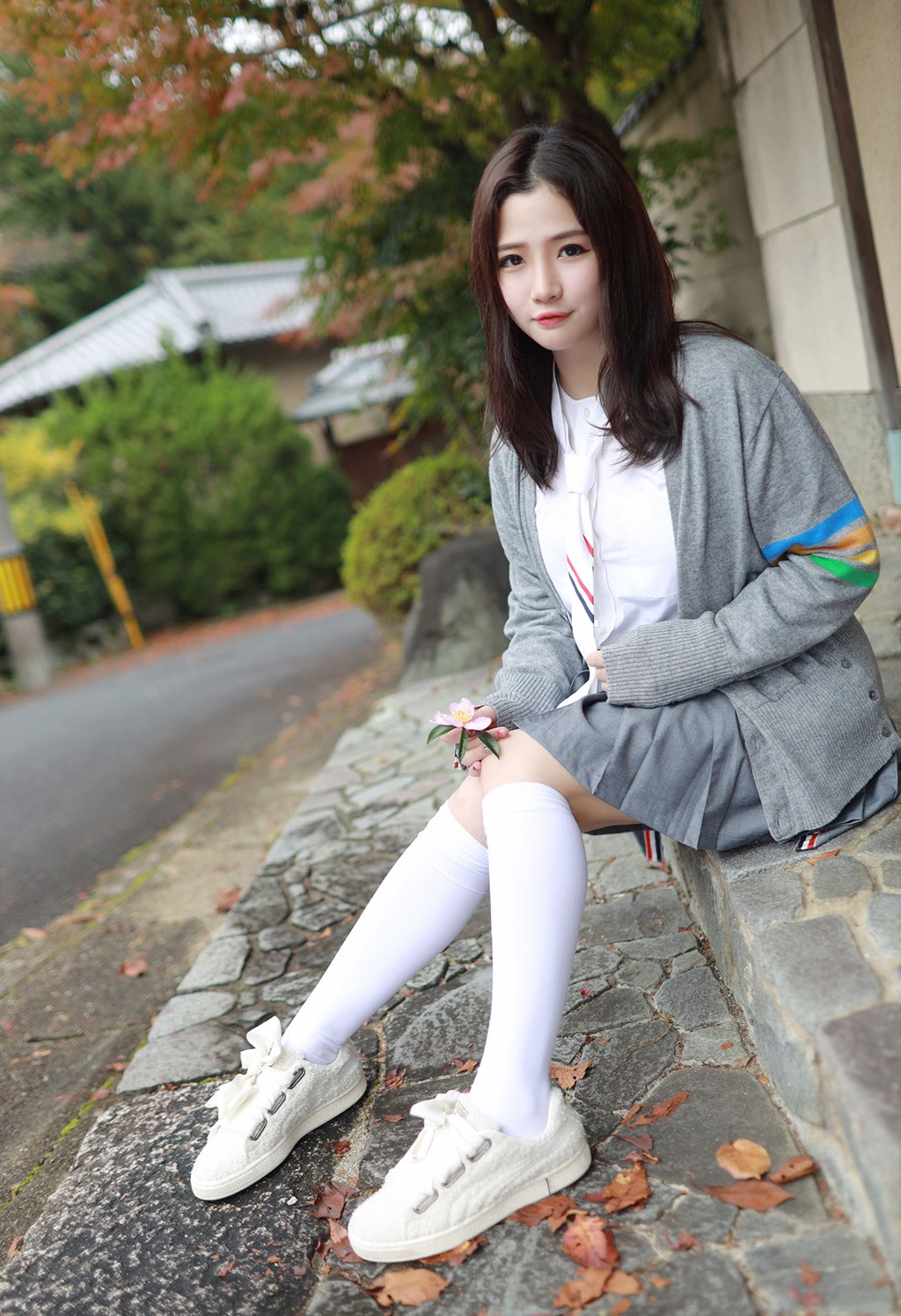 徐cake清纯不失性感的学院风