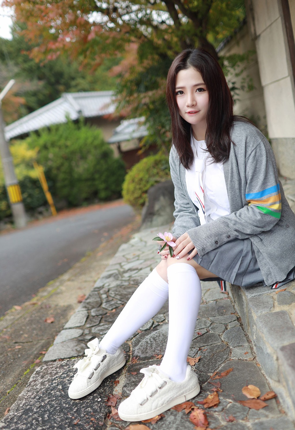 徐cake清纯不失性感的学院风