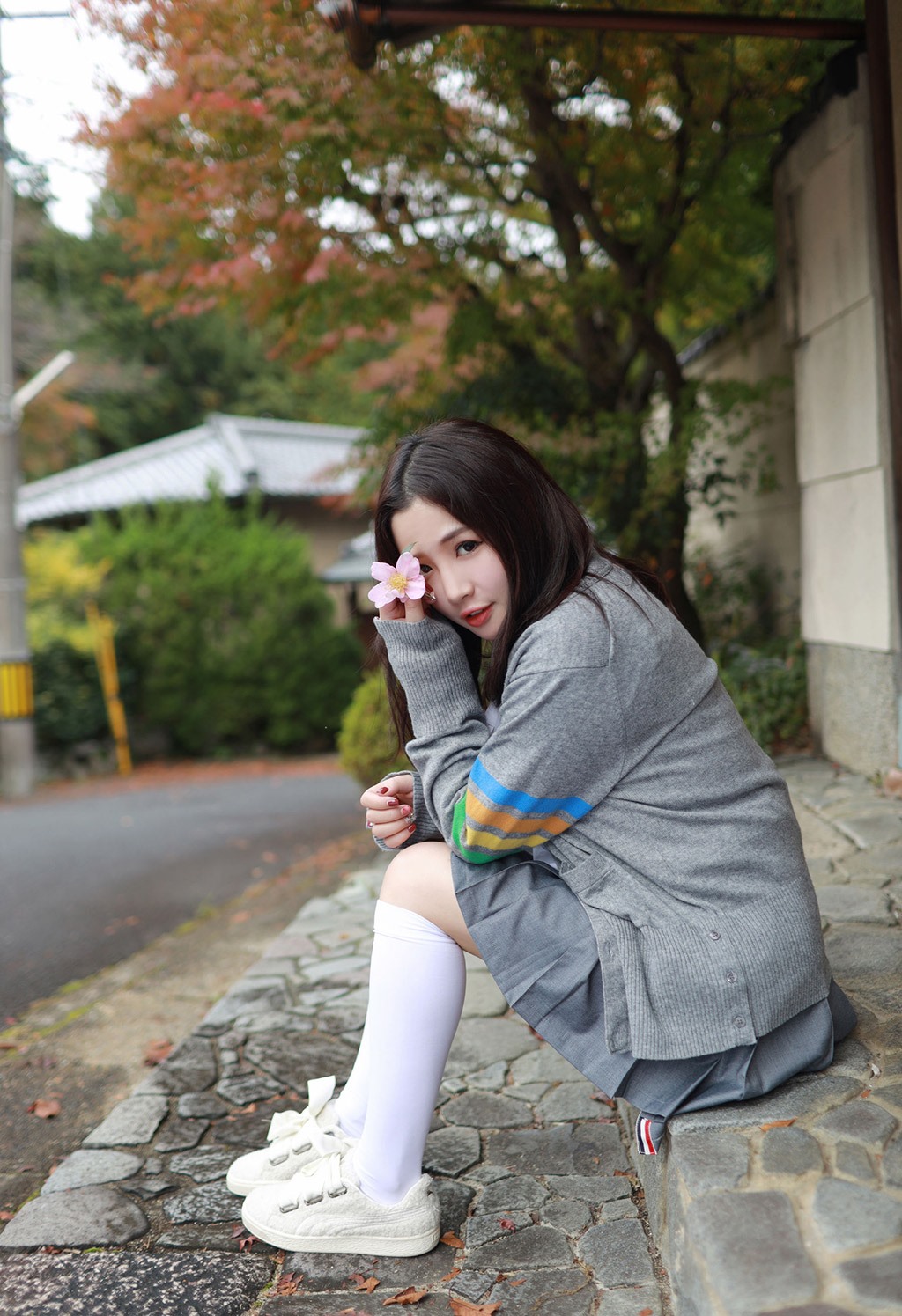 徐cake清纯不失性感的学院风