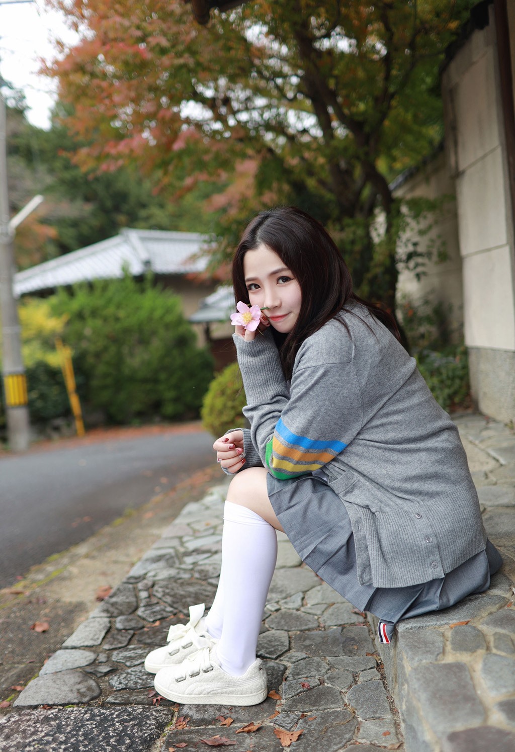 徐cake清纯不失性感的学院风