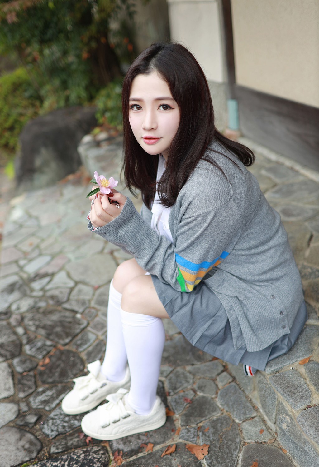 徐cake清纯不失性感的学院风