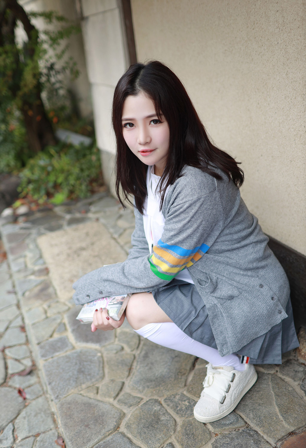 徐cake清纯不失性感的学院风