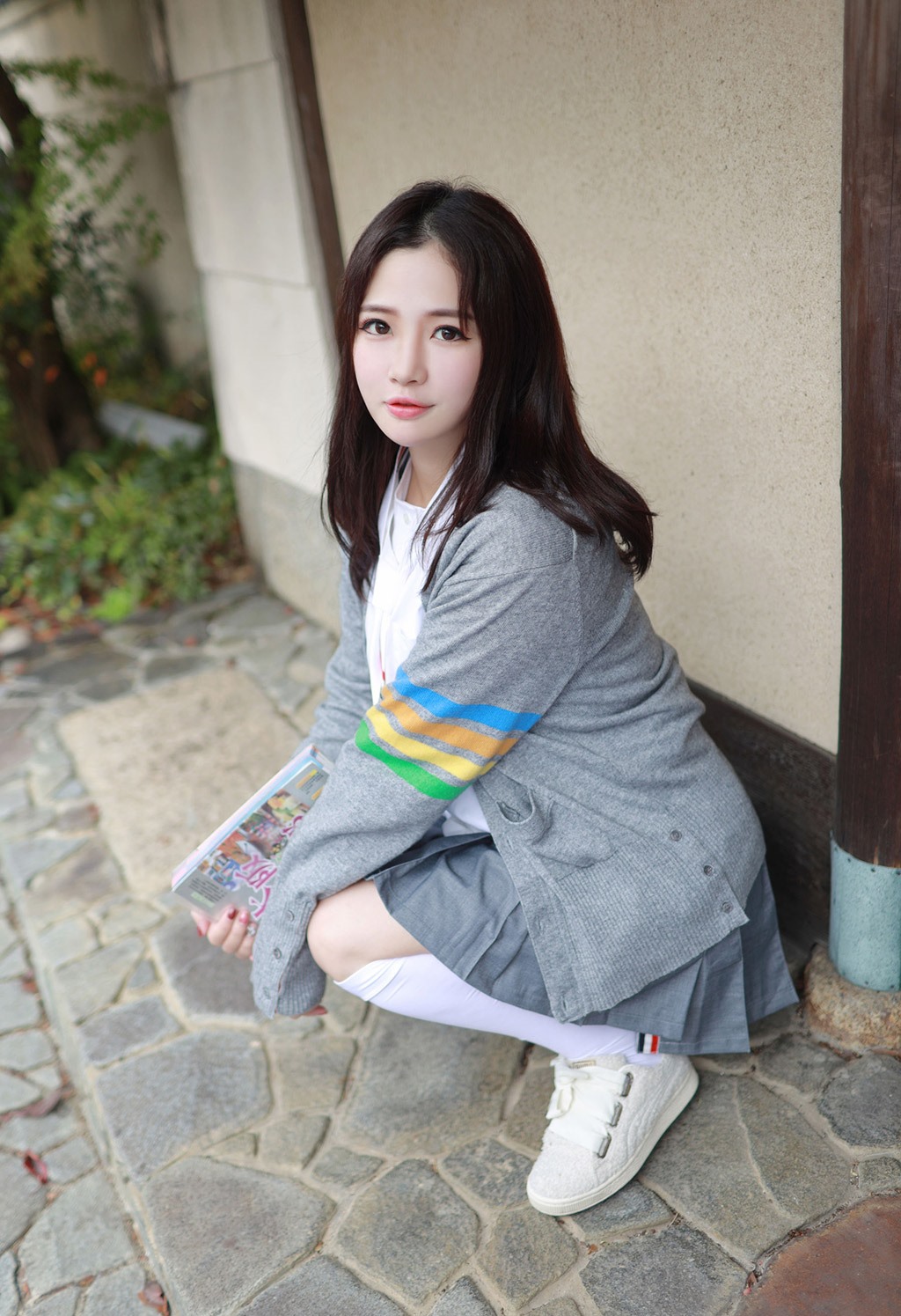 徐cake清纯不失性感的学院风