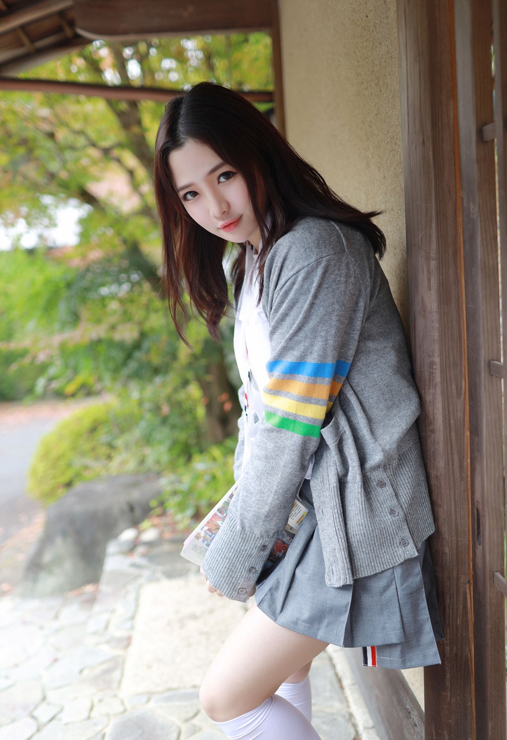 徐cake清纯不失性感的学院风