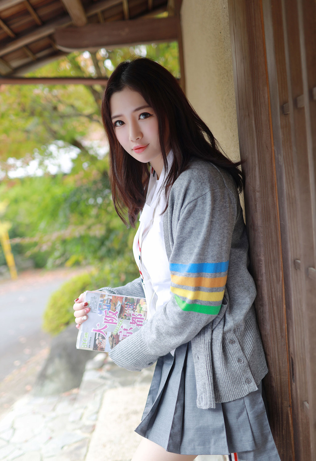 徐cake清纯不失性感的学院风