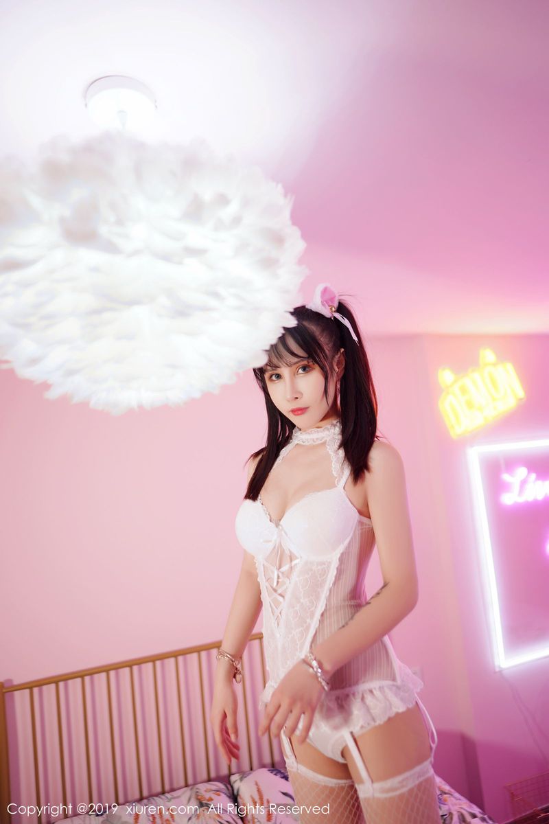 秀人网新人模特邱淑贝性感不知火舞与乖巧猫耳系列写真