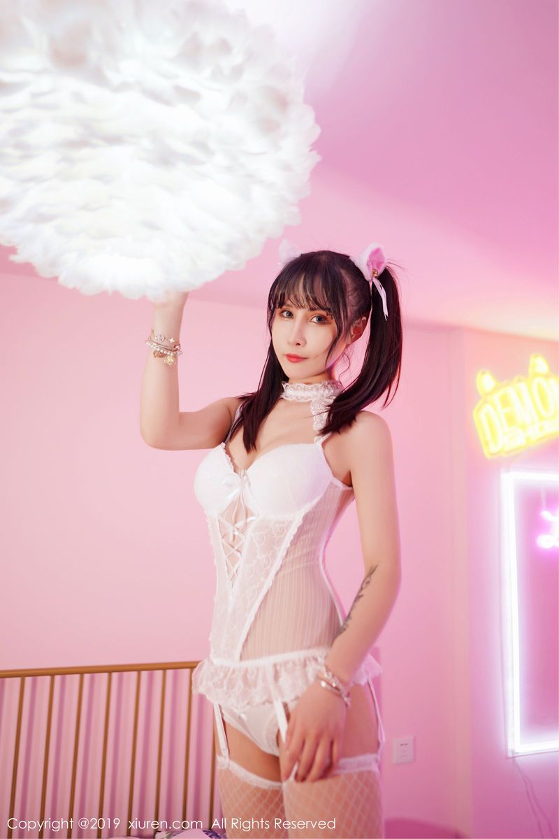 秀人网新人模特邱淑贝性感不知火舞与乖巧猫耳系列写真