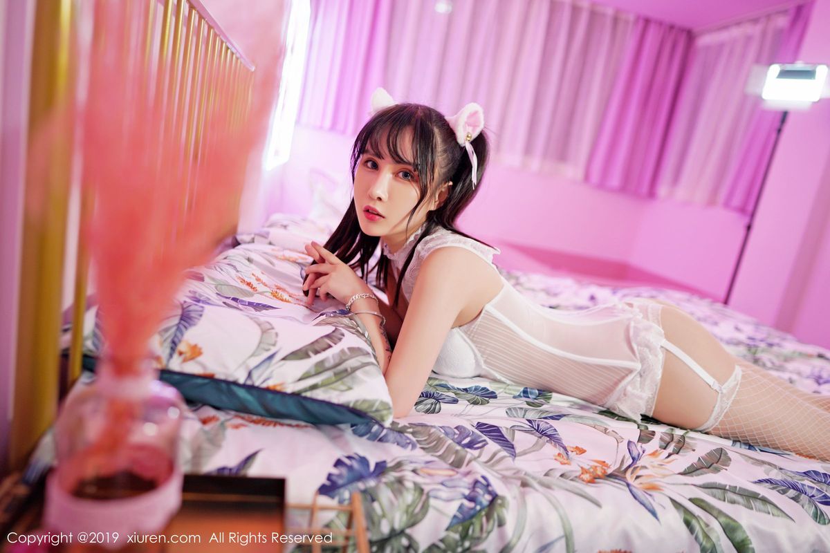 秀人网新人模特邱淑贝性感不知火舞与乖巧猫耳系列写真