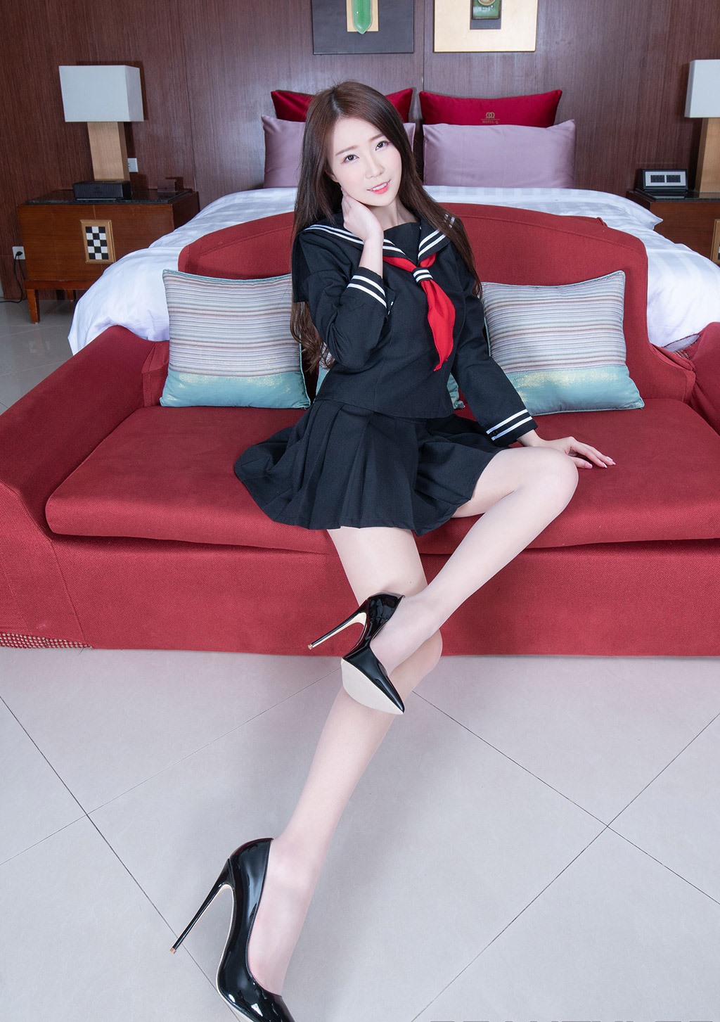 腿模Lia杨思原水手制服丝袜美腿 [Beautyleg] No.1719