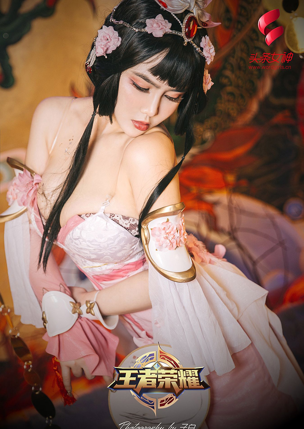 性感温心怡演绎妖艳王者甄姬