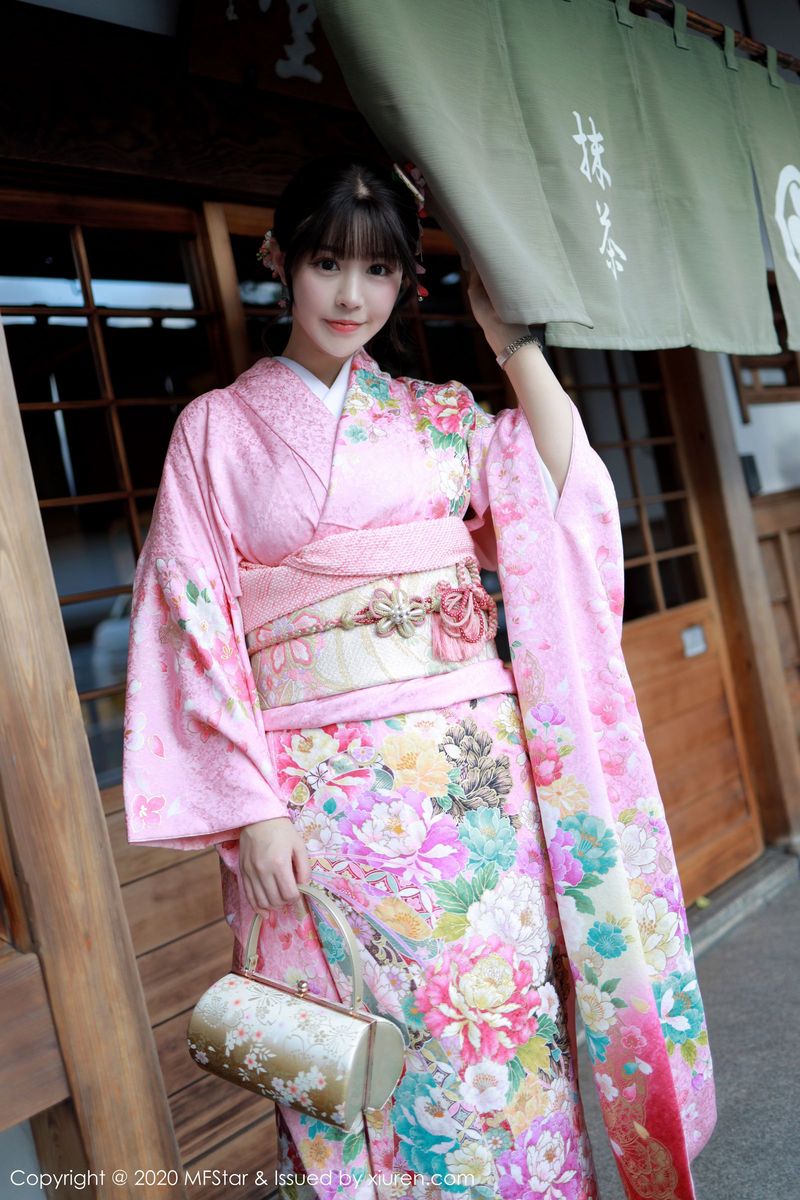 模范学院美女模特Flower朱可儿绚丽和服与私房魅惑日本旅拍