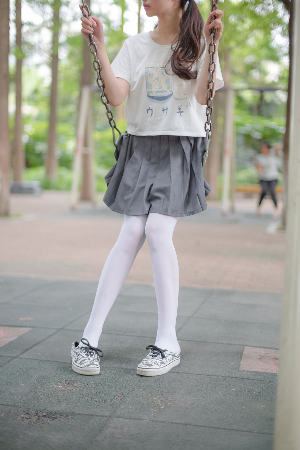 《白丝妹妹游园》 [森萝财团] R15-014 写真集[99P]