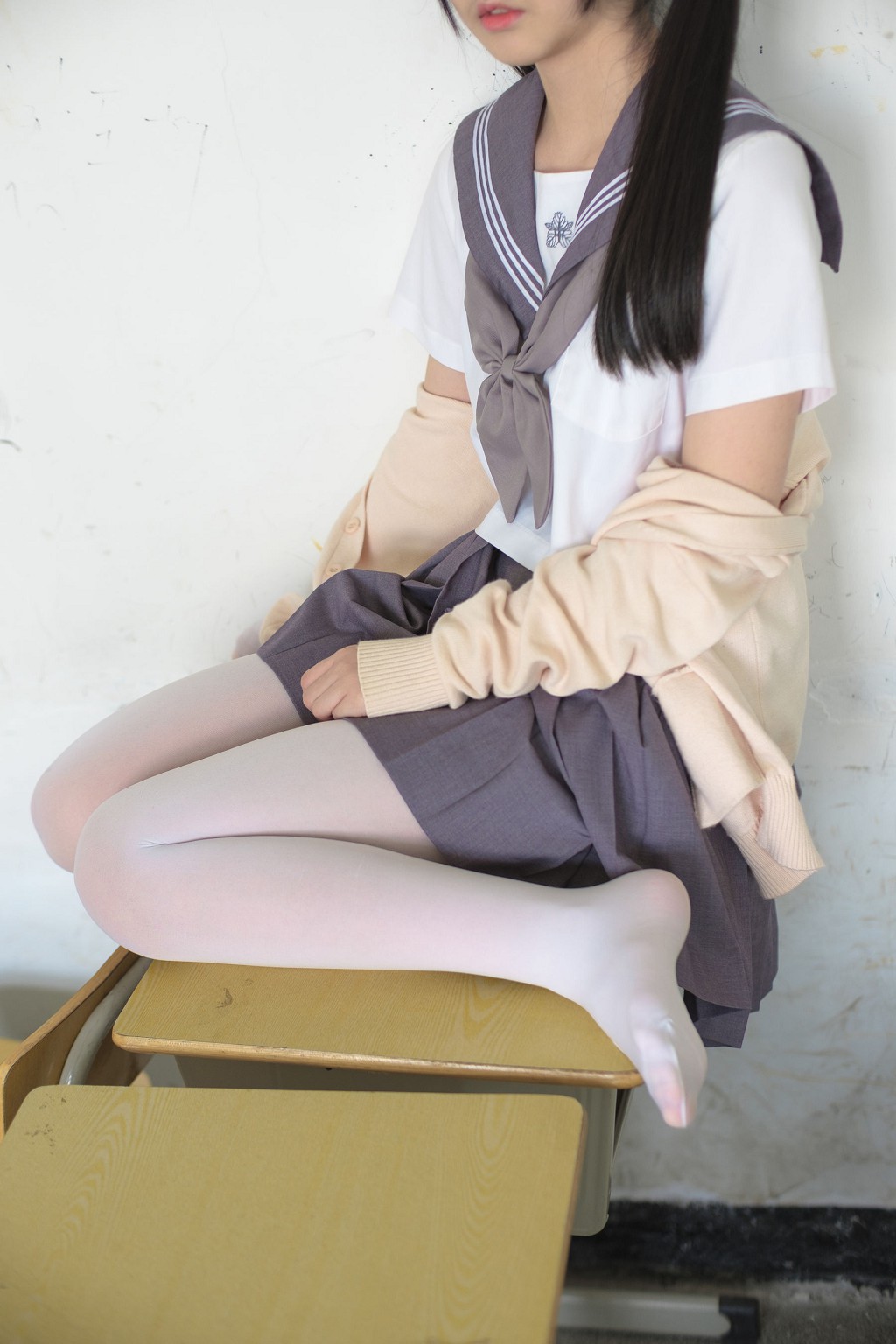 《JK校服白丝》 [森萝财团] X-017 写真集[99P]