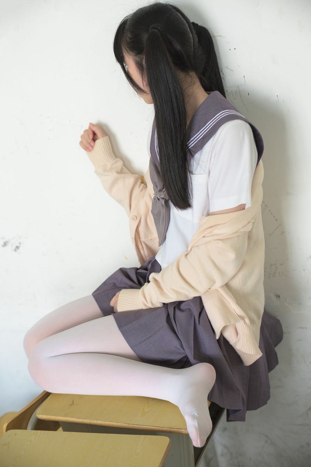 《JK校服白丝》 [森萝财团] X-017 写真集[99P]