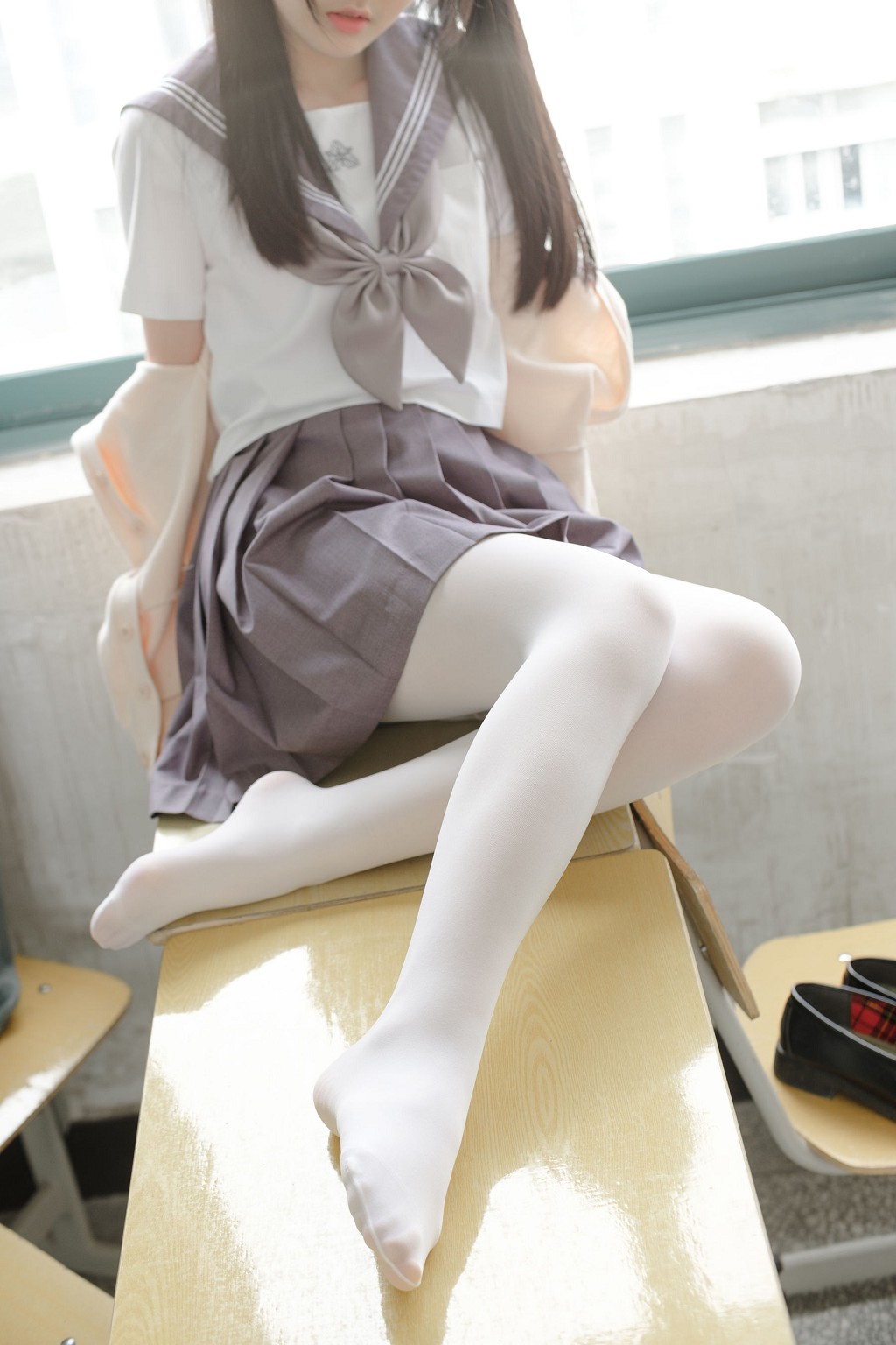 《JK校服白丝》 [森萝财团] X-017 写真集[99P]