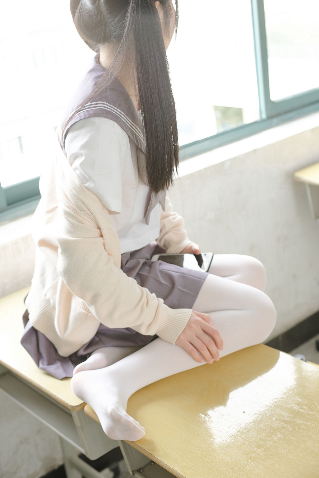 《JK校服白丝》 [森萝财团] X-017 写真集[99P]