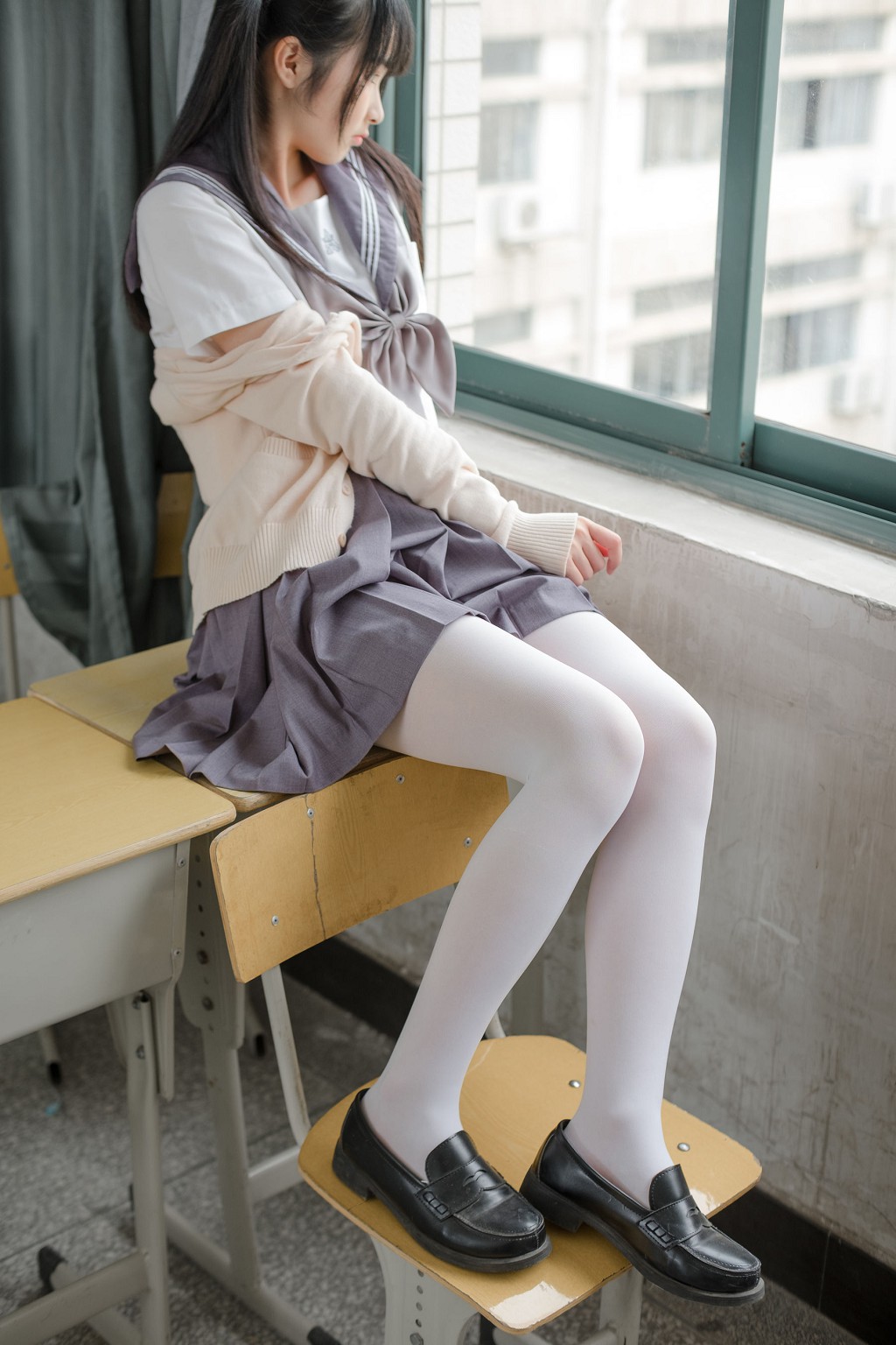 《JK校服白丝》 [森萝财团] X-017 写真集[99P]