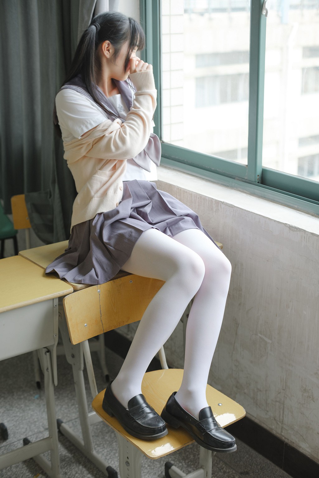 《JK校服白丝》 [森萝财团] X-017 写真集[99P]