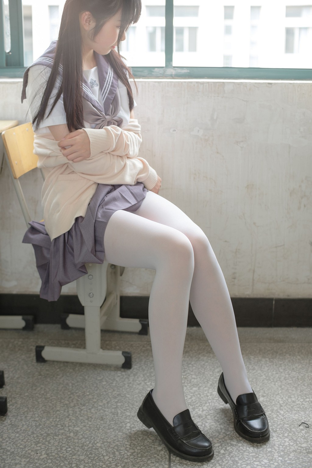 《JK校服白丝》 [森萝财团] X-017 写真集[99P]