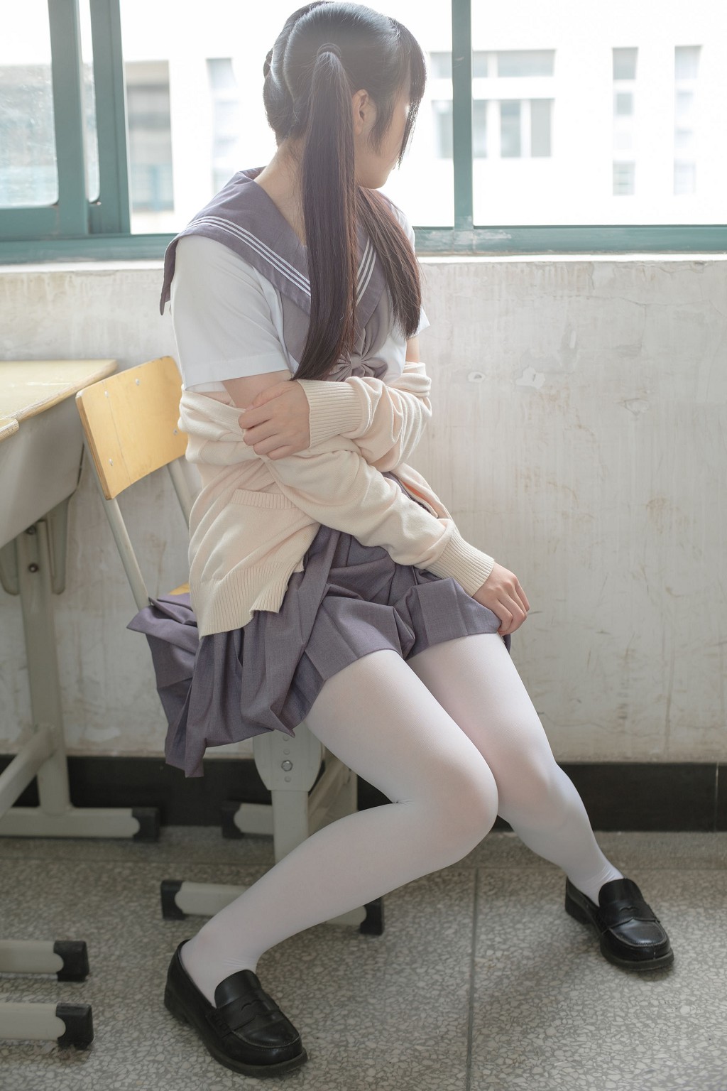 《JK校服白丝》 [森萝财团] X-017 写真集[99P]