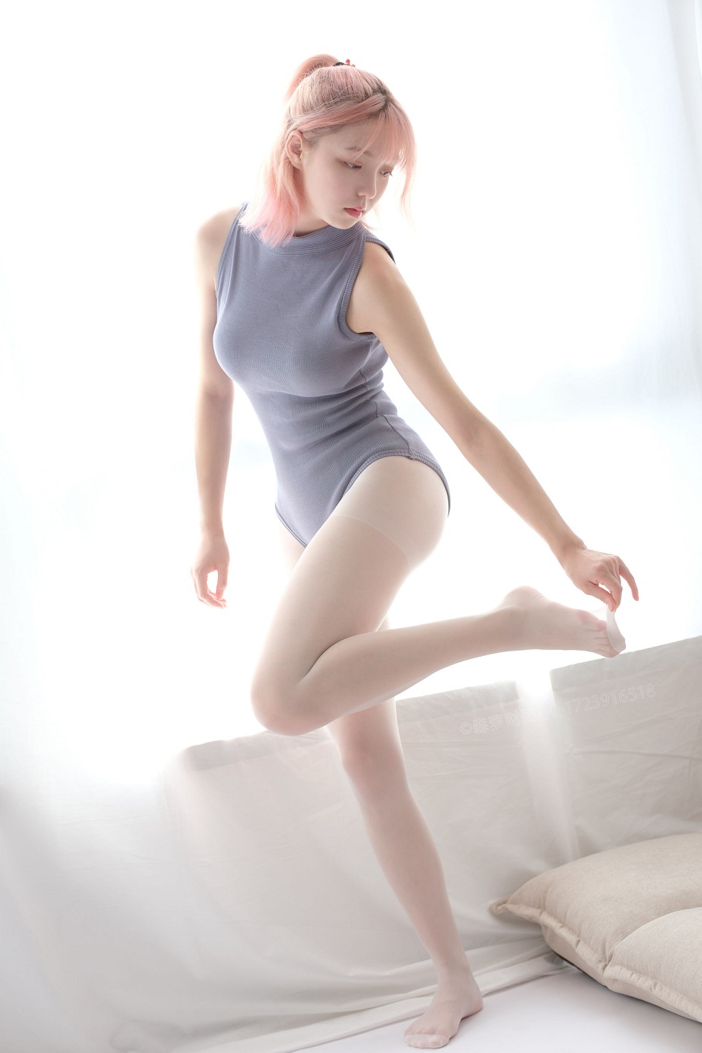 [森萝财团] LOVEPLUS-003 萝蓝丝袜写真集[150P]