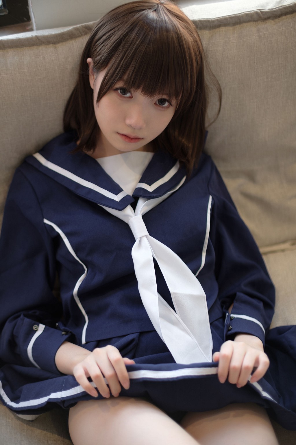 《天台黑丝水手服》 [森萝财团] X-043 写真集[110P]