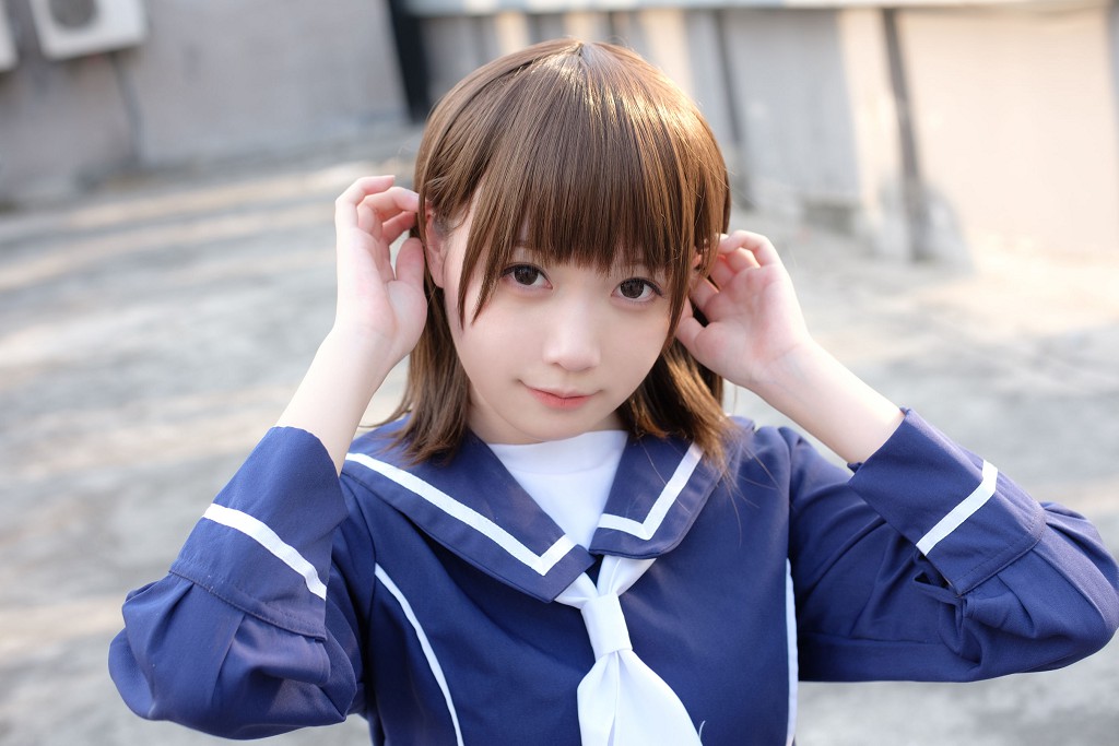 《天台黑丝水手服》 [森萝财团] X-043 写真集[110P]